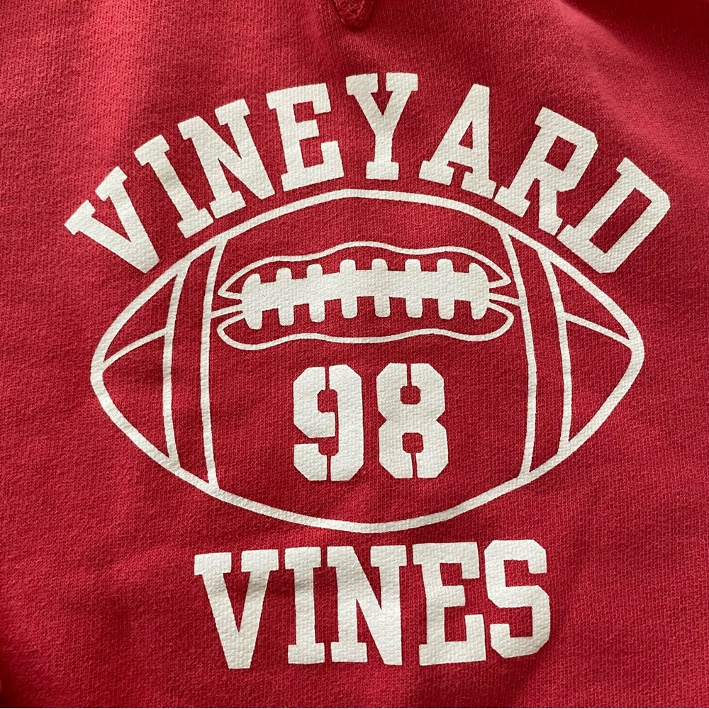 Vineyard Vines Crab Shell Cotton Blend Graphic Sweatshirt Boy’s Size 7 - Picture 2 of 5